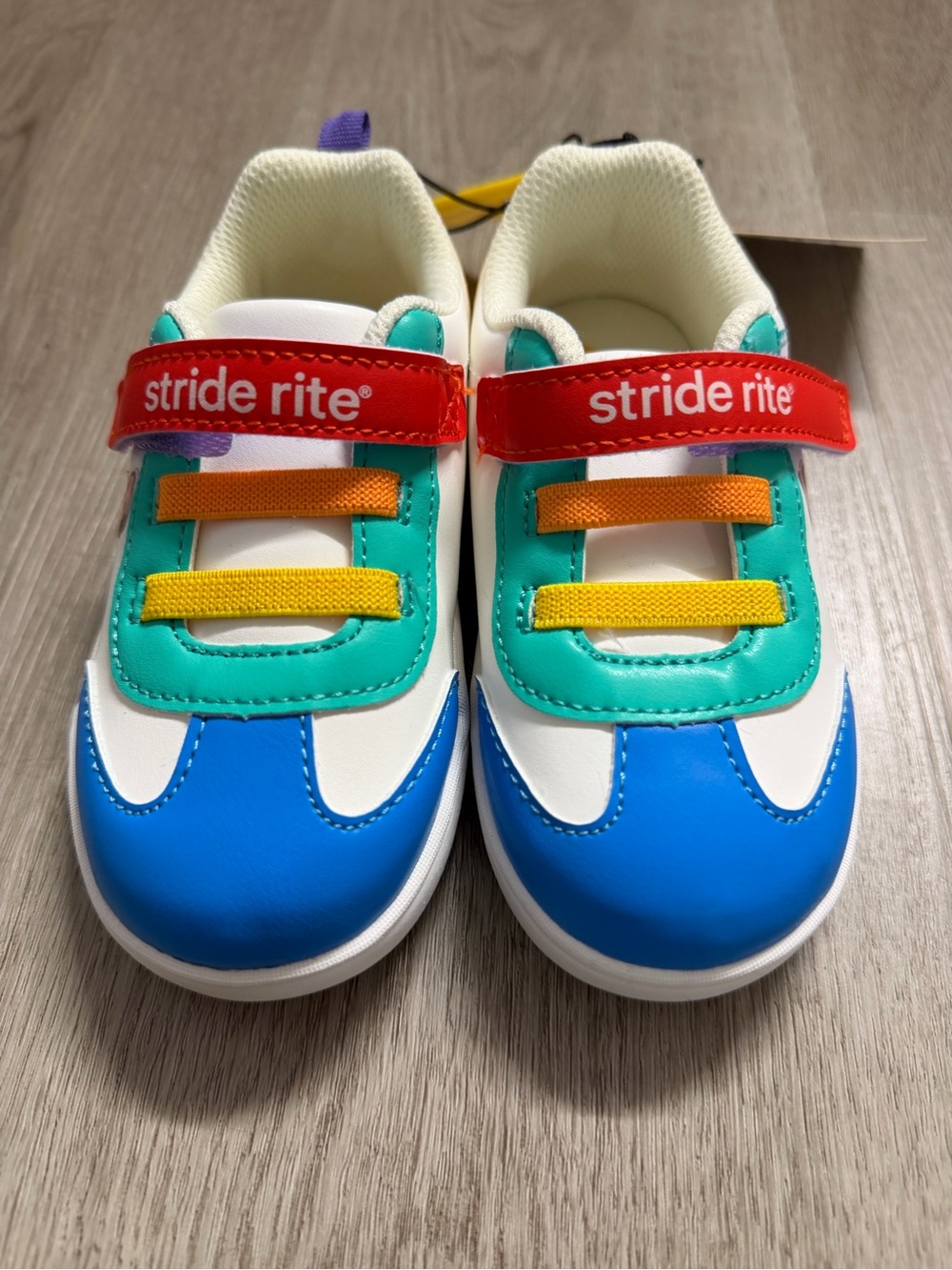 Stride Rite Kids' Multicolor Velcro Sneakers - Blue/Green/Red